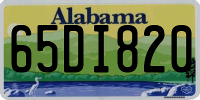 AL license plate 65DI820
