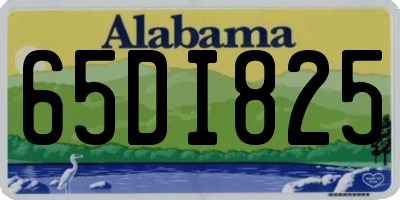 AL license plate 65DI825