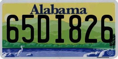AL license plate 65DI826