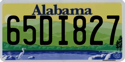 AL license plate 65DI827