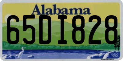 AL license plate 65DI828