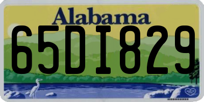 AL license plate 65DI829