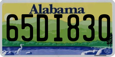 AL license plate 65DI830