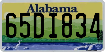 AL license plate 65DI834