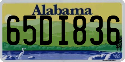 AL license plate 65DI836