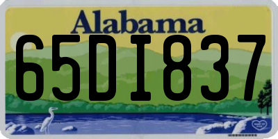 AL license plate 65DI837