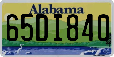 AL license plate 65DI840