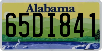 AL license plate 65DI841