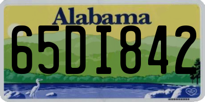 AL license plate 65DI842