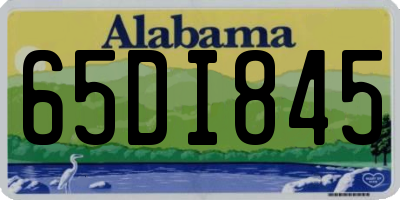 AL license plate 65DI845