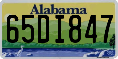 AL license plate 65DI847