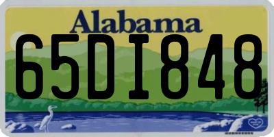 AL license plate 65DI848