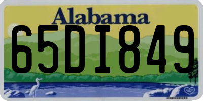 AL license plate 65DI849
