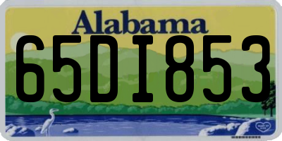 AL license plate 65DI853