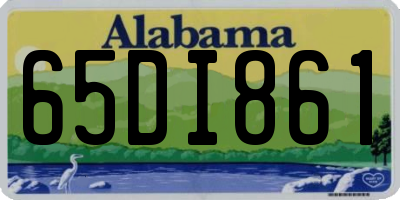 AL license plate 65DI861