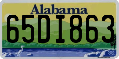 AL license plate 65DI863