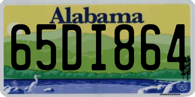 AL license plate 65DI864
