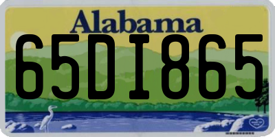 AL license plate 65DI865