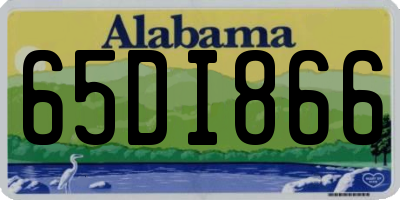 AL license plate 65DI866