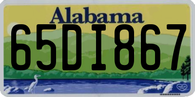 AL license plate 65DI867
