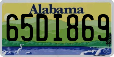 AL license plate 65DI869