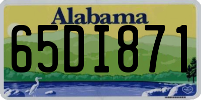 AL license plate 65DI871