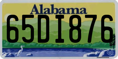 AL license plate 65DI876