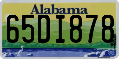 AL license plate 65DI878