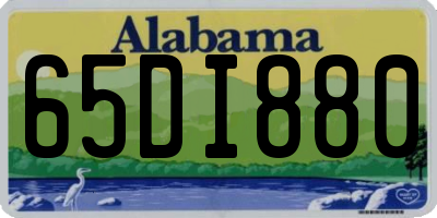 AL license plate 65DI880