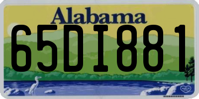 AL license plate 65DI881