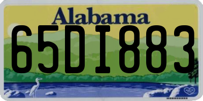 AL license plate 65DI883