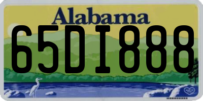 AL license plate 65DI888