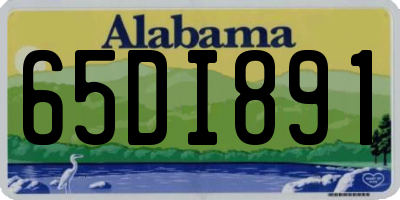 AL license plate 65DI891