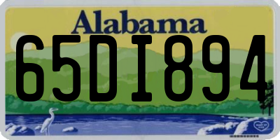 AL license plate 65DI894