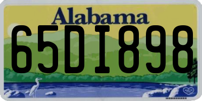 AL license plate 65DI898