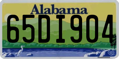 AL license plate 65DI904