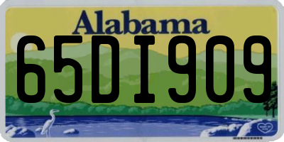 AL license plate 65DI909
