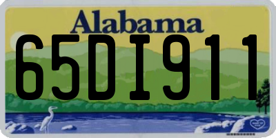 AL license plate 65DI911