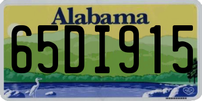 AL license plate 65DI915