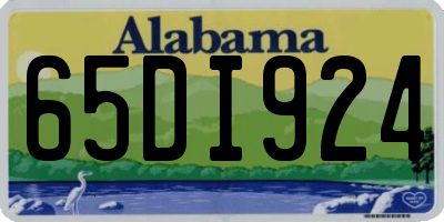 AL license plate 65DI924