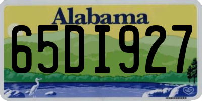 AL license plate 65DI927