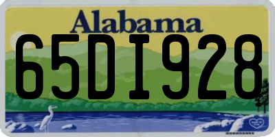 AL license plate 65DI928