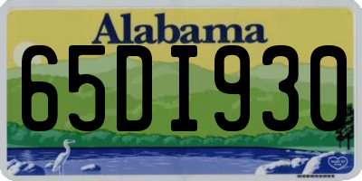 AL license plate 65DI930