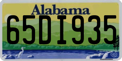 AL license plate 65DI935