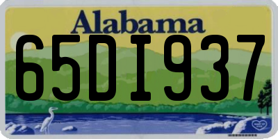AL license plate 65DI937