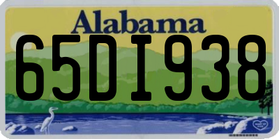 AL license plate 65DI938