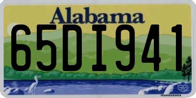 AL license plate 65DI941