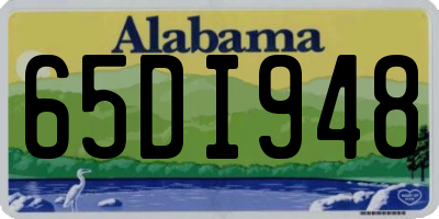 AL license plate 65DI948