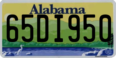 AL license plate 65DI950