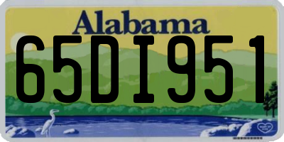 AL license plate 65DI951